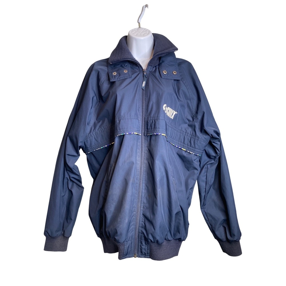 VTG 90s SWIX Men's Blue Windbreaker Jacket Size M Full Zip‎ Gorpcore Outdoorsy